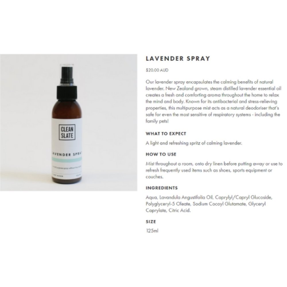 Clean Slate Lavender Spray - Picture 3 of 5